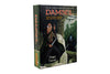 An image of the Damsel box for Paperback Adventures. There will be distress, and she will cause it. A fantasy rogue character lurks in the shadows on this cover.