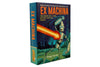 An image of the Ex Machina character box for Paperback Adventures. Made of metal, he became the most human of all. On the cover a robot is firing a massive laser.